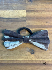 Hair Bow - Cowhide 06