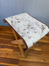 Load image into Gallery viewer, Cowhide Foot Stool 006