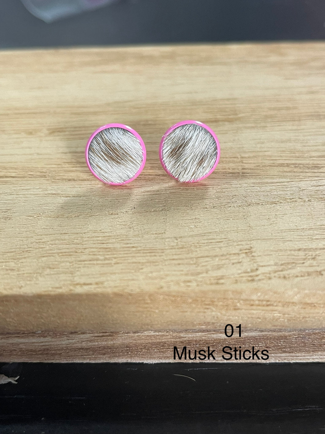 Earrings - Pink Musk Sticks 01