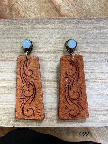 Earrings - Tooled 022