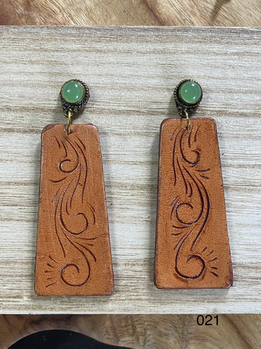 Earrings - Tooled 021