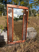 Load image into Gallery viewer, Timber &amp; Cowhide Mirror