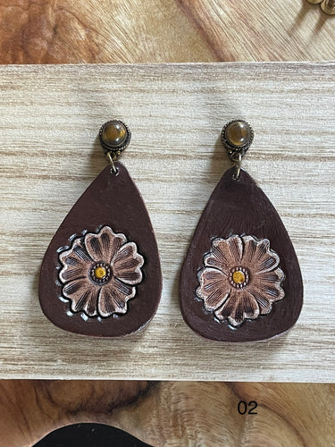 Earrings - Tooled 02