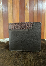 Load image into Gallery viewer, Wallet No Clip - Barcoo -Brown with Brown Croc
