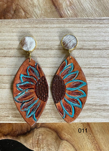 Earrings - Tooled 011