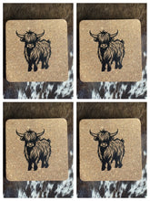 Load image into Gallery viewer, Cork Placemat - Pot Stand - Highland Cow