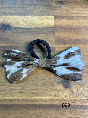 Hair Bow - Cowhide 029