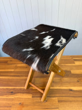 Load image into Gallery viewer, Cowhide Foot Stool 003