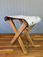 Load image into Gallery viewer, Cowhide Foot Stool 006