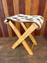 Load image into Gallery viewer, Cowhide Foot Stool - PREORDER