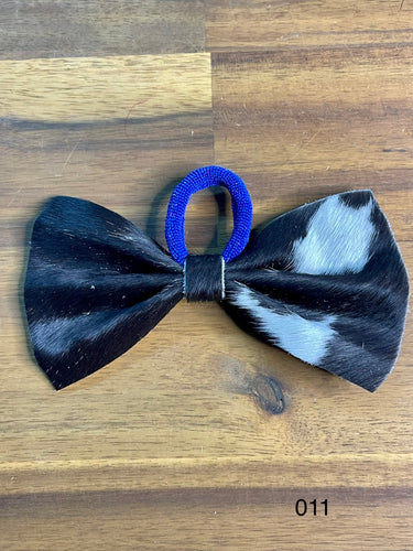 Hair Bow - Cowhide 011