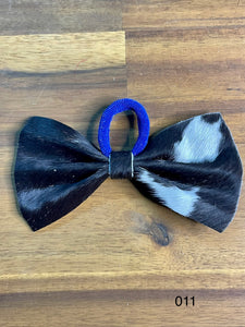 Hair Bow - Cowhide 011