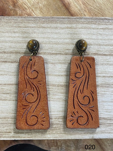 Earrings - Tooled 020