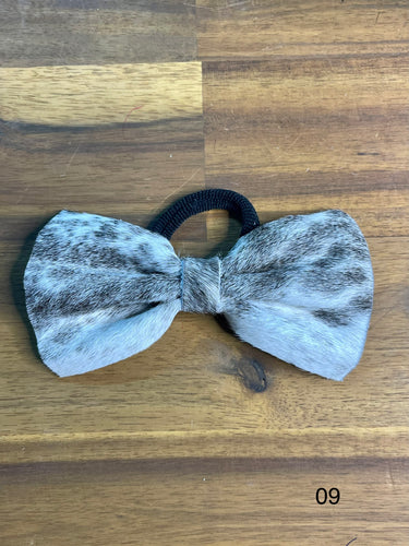Hair Bow - Cowhide 09