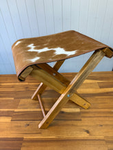Load image into Gallery viewer, Cowhide Foot Stool 002