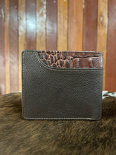Load image into Gallery viewer, Wallet No Clip - Barcoo -Brown with Brown Croc