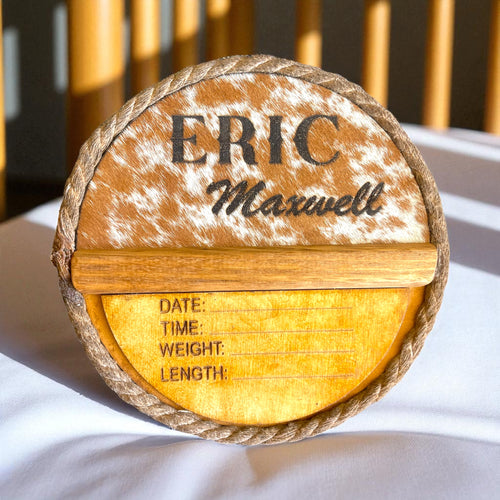 Name & Birth Announcement Plate