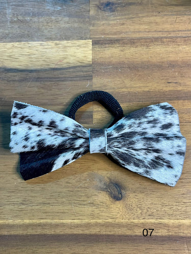 Hair Bow - Cowhide 07