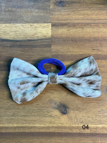 Hair Bow - Cowhide 04