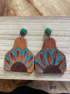 Earrings - Tooled 017