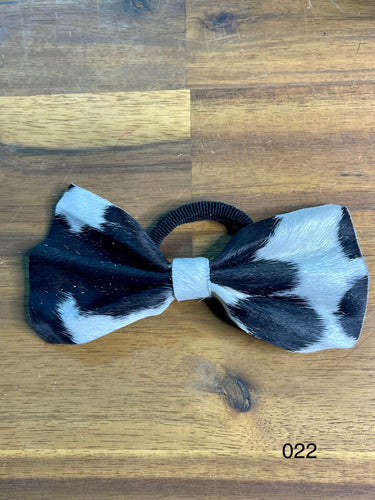 Hair Bow - Cowhide 022