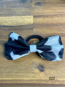Hair Bow - Cowhide 022