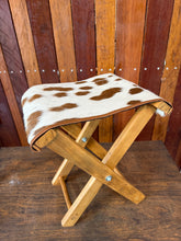 Load image into Gallery viewer, Cowhide Foot Stool - PREORDER