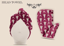 Load image into Gallery viewer, Head Towel - Floral Skulls