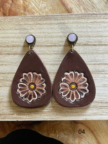 Earrings - Tooled 04