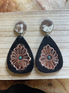 Earrings - Tooled 05