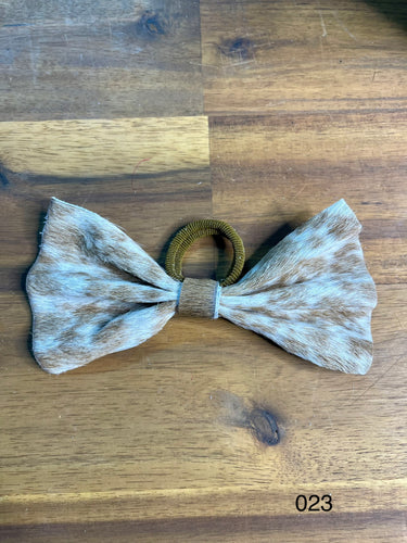 Hair Bow - Cowhide 023