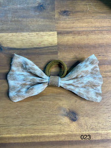 Hair Bow - Cowhide 023