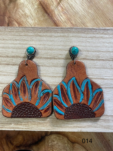 Earrings - Tooled 014