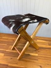Load image into Gallery viewer, Cowhide Foot Stool 003