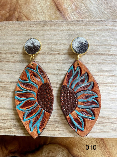 Earrings - Tooled 010