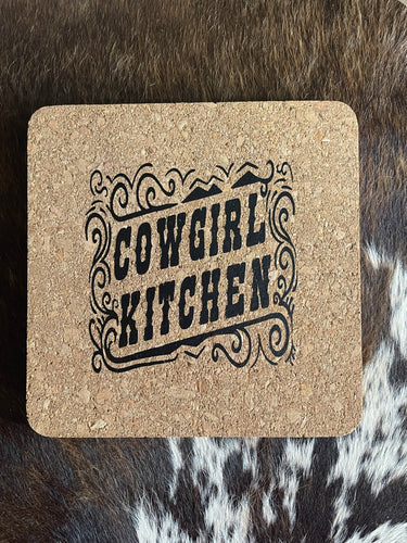Cork Placemat - Pot Stand - Cowgirl Kitchen