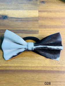 Hair Bow - Cowhide 028