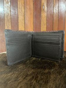 Wallet No Clip - Barcoo -Brown with Brown Croc
