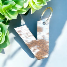 Load image into Gallery viewer, Keyring - Cowhide Letter