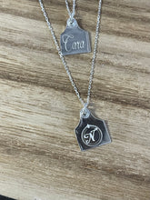 Load image into Gallery viewer, AAA - Travel Tag Necklace - Sterling Silver - Engraved