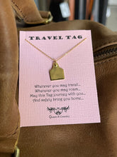 Load image into Gallery viewer, AAA Travel Tag Necklace - Sterling Silver - Rose Gold - Yellow Gold