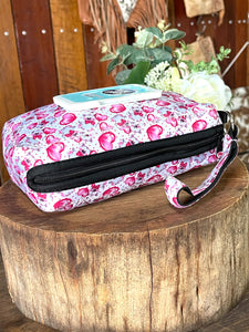 Baby Wipes Holder - Pink Teddies