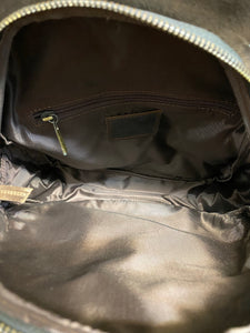 Backpack Sling Crossbody - Brown Leather