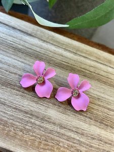 Earrings - Blossom Light Pink