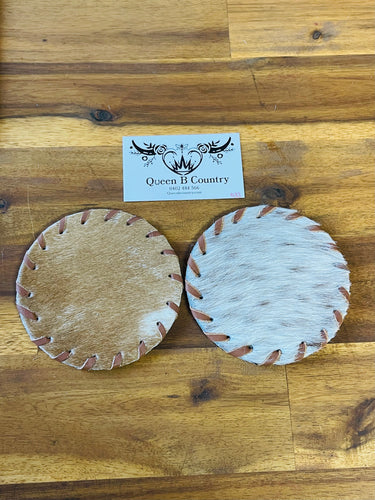 Coasters - 2pk - Cowhide 033