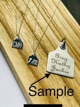 Load image into Gallery viewer, Necklace - Pearl + Cattle Tag Pendant