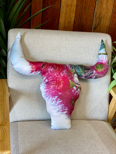 Bullhead Cushion COVER ONLY - Flowering Eucalyptus