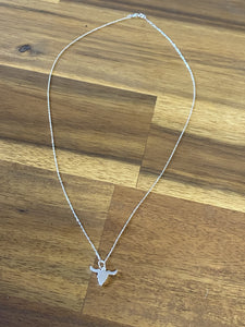 Necklace - Bullhead - Strength & Determination - Sterling Silver