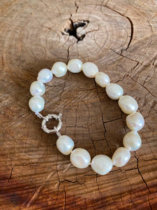 Bracelet - Baroque Freshwater Pearl - White/Cream