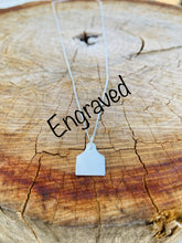 Load image into Gallery viewer, AAA - Necklace - Cattle Ear Tag Pendant &amp; Chain  STERLING SILVER - ENGRAVED